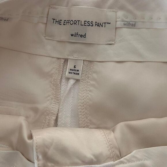 Aritzia Effortless CruiseLinen Coastal Minimalist Cropped Trousers – Size 6 - Picture 7 of 8